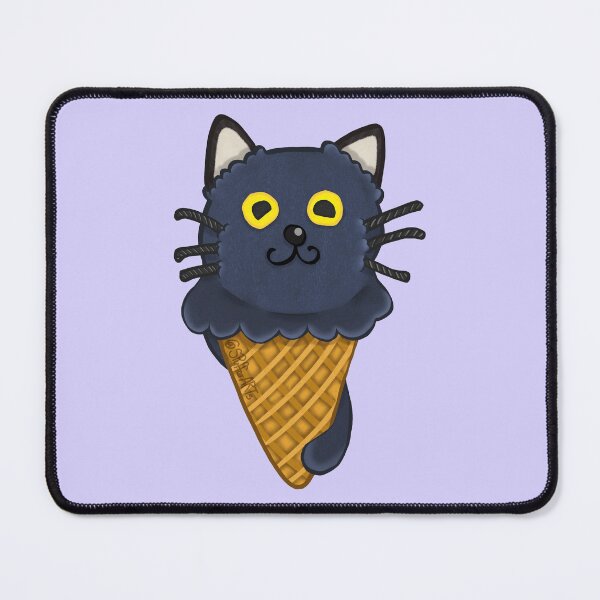 Item preview, Black Ice cream Cat designed and sold by SPufferART.