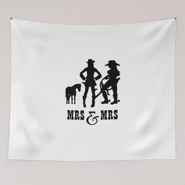Item preview, Lesbian Wedding T Shirt Party, Lesbian Couple, Western Themed Wedding, Same Sex Wedding T-Shirts, Mrs. and Mrs., Bachelor Party Gift, Perfect Lesbian T Shirt designed and sold by sixday 7day.