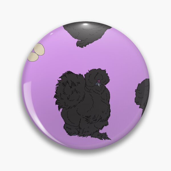 Item preview, Black Silkie Chicken Pattern Purple designed and sold by Ashley Gagnon.