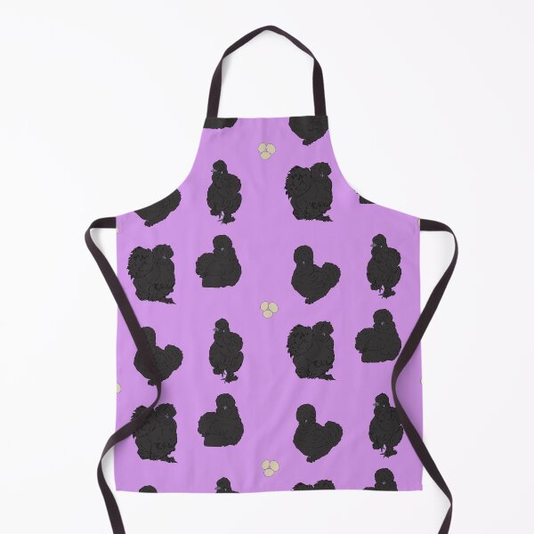 Item preview, Black Silkie Chicken Pattern Purple designed and sold by Ashley Gagnon.