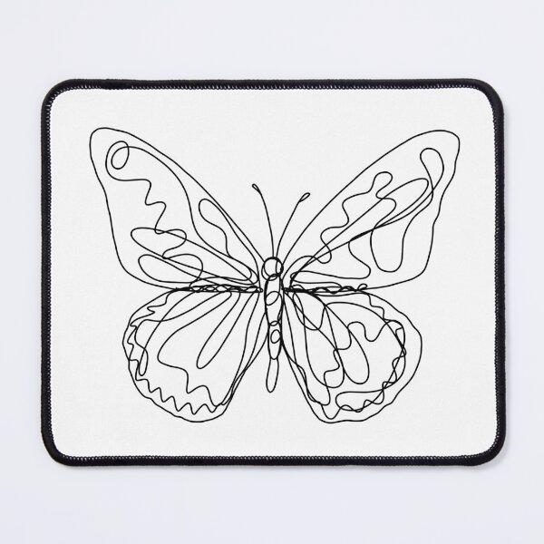 Item preview, Scribble Butterfly Line Drawing | Artwork by Julia Healy designed and sold by Julia Healy.