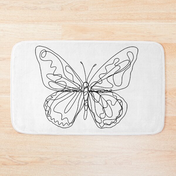 Item preview, Scribble Butterfly Line Drawing | Artwork by Julia Healy designed and sold by Julia Healy.