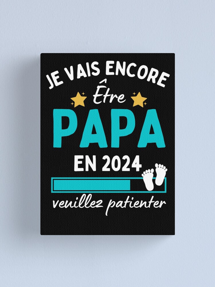 Futur Papa 2024 cadeau Bientôt Père Art Print for Sale by Niko