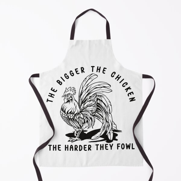Item preview, The Bigger The Chicken The Harder They Fowl Bantam Chicken Design designed and sold by designsmostfowl.