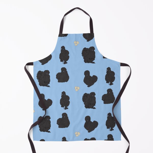 Item preview, Black Silkie Chicken Pattern Blue designed and sold by Ashley Gagnon.