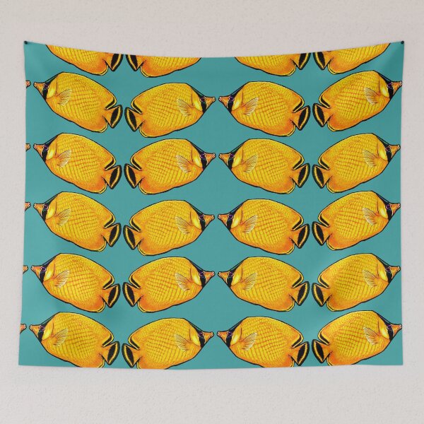 Item preview, Salty Butterfly Fish Pattern designed and sold by FreyStrandDraws.