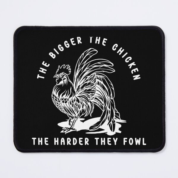 Item preview, The Bigger The Chicken The Harder They Fowl Bantam Chicken Dark Color Design designed and sold by designsmostfowl.
