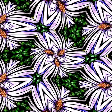 Artwork thumbnail, Beautiful Aster Pattern by Patternflower