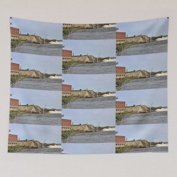 Item preview, Dam Across the Wisconsin River designed and sold by Martha Sherman.