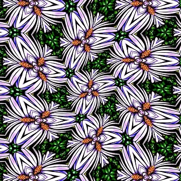 Artwork thumbnail, Beautiful Aster Pattern by Patternflower