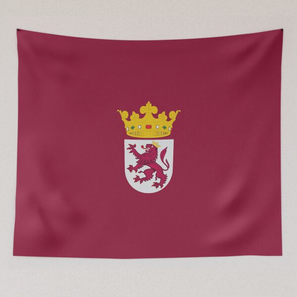 Item preview, Medieval flag of the Kingdom of León (Spain) designed and sold by okmultimedia.