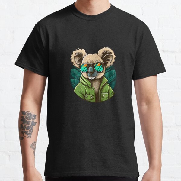 Koala Artwork - Geometric Portrait in Cheerful Colors Kids T-Shirt by  Minpadesign