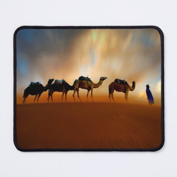 Item preview, ANIMALS #108 - Camel Train on Windy Sandy Dune designed and sold by DEL-Productions.