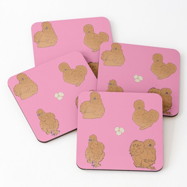 Item preview, Buff Silkie Chicken Pattern Pink designed and sold by Ashley Gagnon.