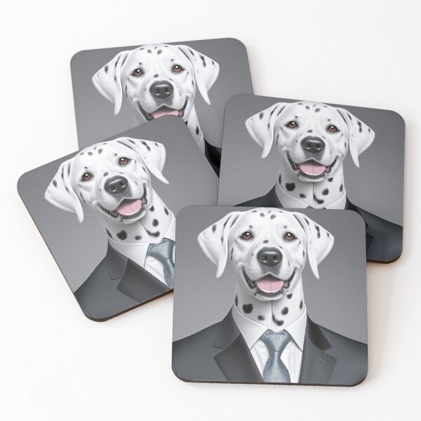 Item preview, Portrait of a dog in a Suit - Dalmatian designed and sold by Damitan.