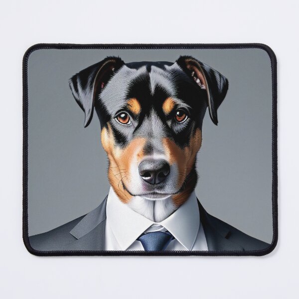 Item preview, Portrait of a dog in a Suit - Dobermann designed and sold by Damitan.
