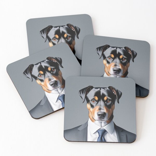 Item preview, Portrait of a dog in a Suit - Dobermann designed and sold by Damitan.
