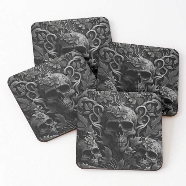 Item preview, Dark Skull Floral Design designed and sold by Healio2.