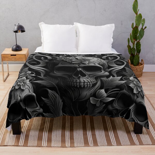 Item preview, Dark Skull Floral Design designed and sold by Healio2.