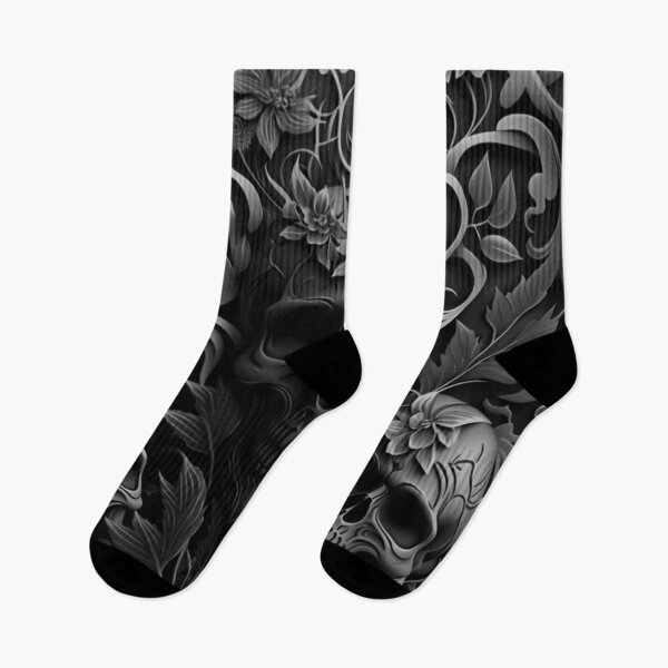 Item preview, Dark Skull Floral Design designed and sold by Healio2.