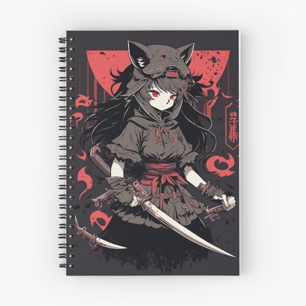 Item preview, Anime Waifu Neko cat Girl Ninja Holding Kunai Knife designed and sold by LinearDimension.