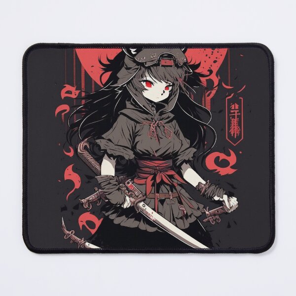 Item preview, Anime Waifu Neko cat Girl Ninja Holding Kunai Knife designed and sold by LinearDimension.