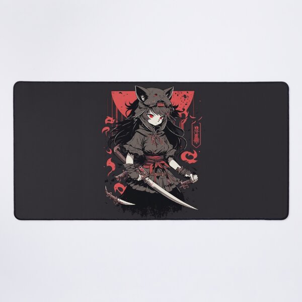 Item preview, Anime Waifu Neko cat Girl Ninja Holding Kunai Knife designed and sold by LinearDimension.