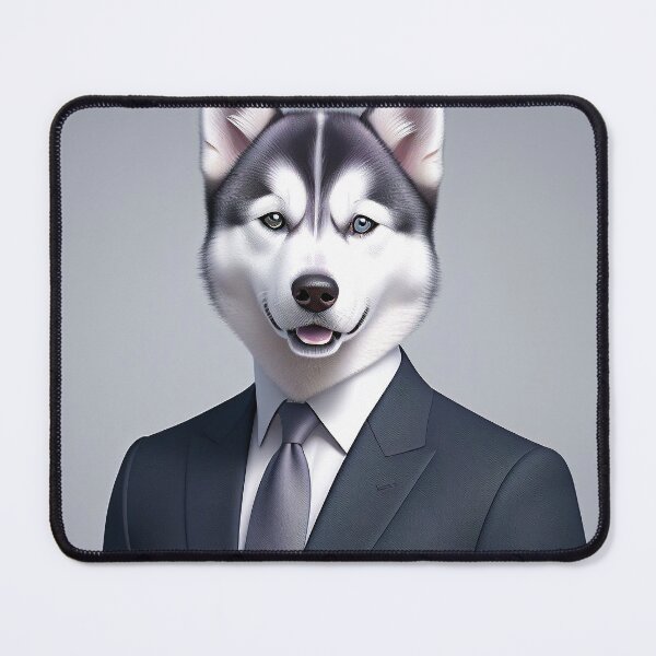 Item preview, Portrait of a dog in a Suit - Husky designed and sold by Damitan.