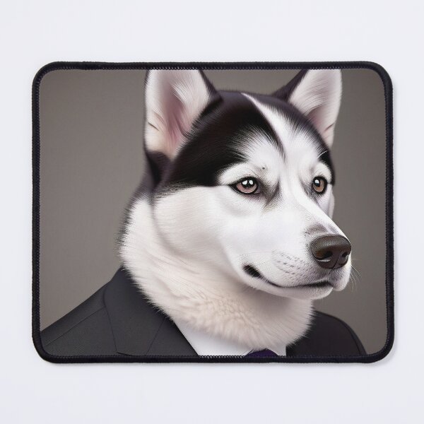 Item preview, Portrait of a dog in a Suit - Husky designed and sold by Damitan.