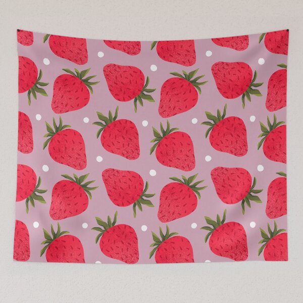 Artikelvorschau, Strawberry Pattern - Simple Lilac entworfen und verkauft von RahimaUmmi.