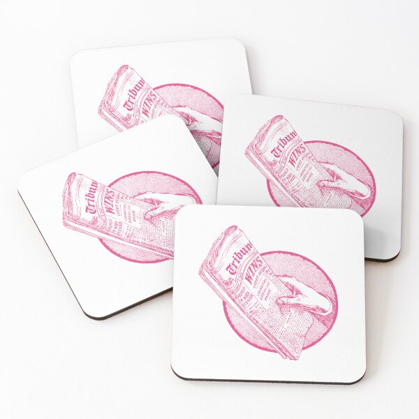 Item preview, Vintage newspaper illustration in pink designed and sold by pinkyfish1010.