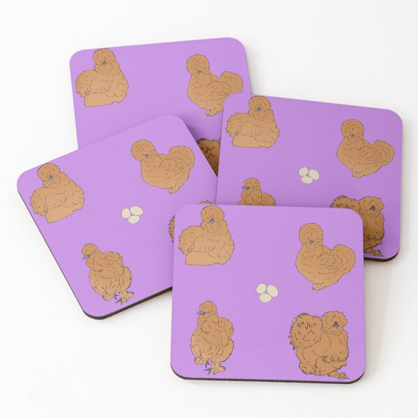 Item preview, Buff Silkie Chicken Pattern Purple designed and sold by Ashley Gagnon.