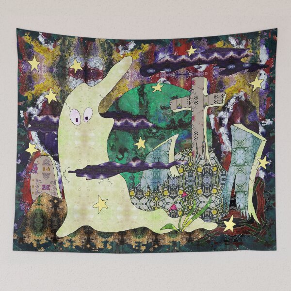 Item preview, Ghostly Fun in the Graveyard designed and sold by MagickMama.