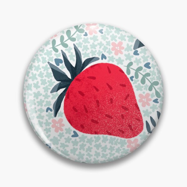Artikelvorschau, Strawberry Burst - Floral Turqoise Green entworfen und verkauft von RahimaUmmi.