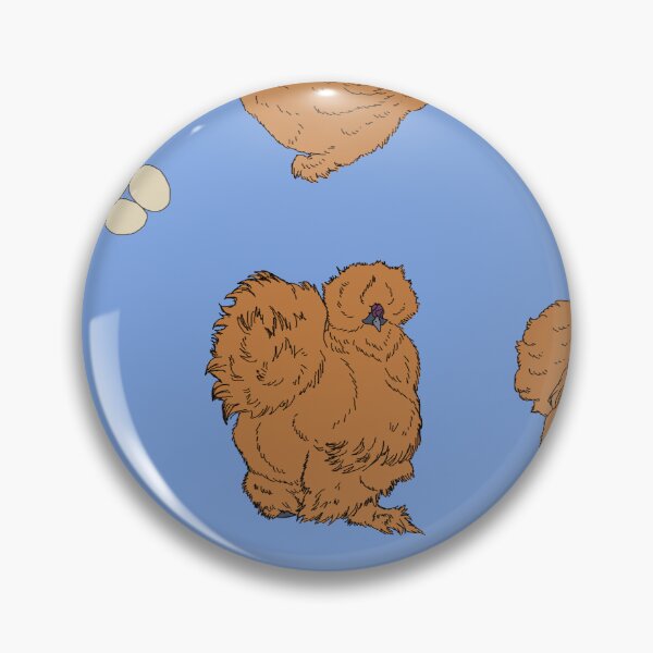 Item preview, Buff Silkie Chicken Pattern Blue designed and sold by Ashley Gagnon.