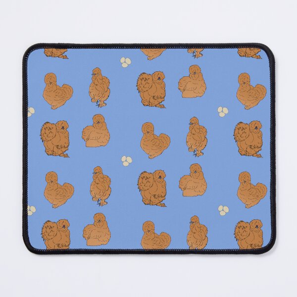 Item preview, Buff Silkie Chicken Pattern Blue designed and sold by Ashley Gagnon.