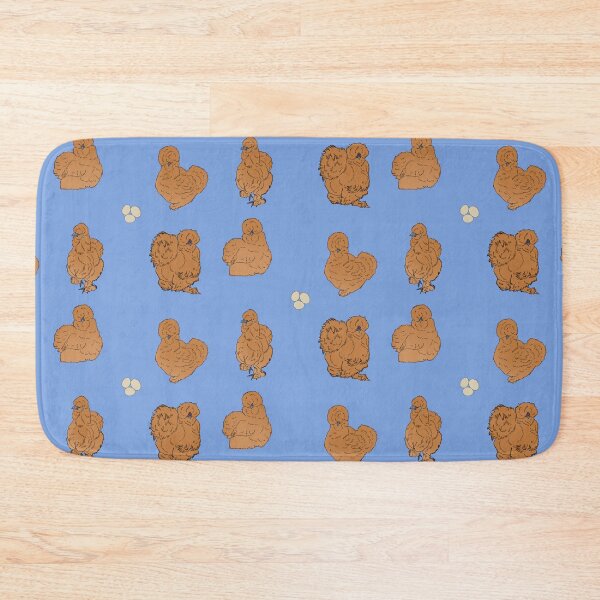 Item preview, Buff Silkie Chicken Pattern Blue designed and sold by Ashley Gagnon.
