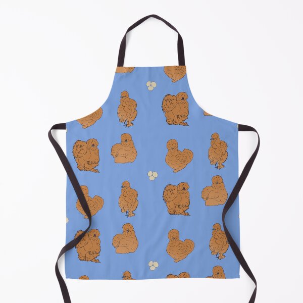 Item preview, Buff Silkie Chicken Pattern Blue designed and sold by Ashley Gagnon.