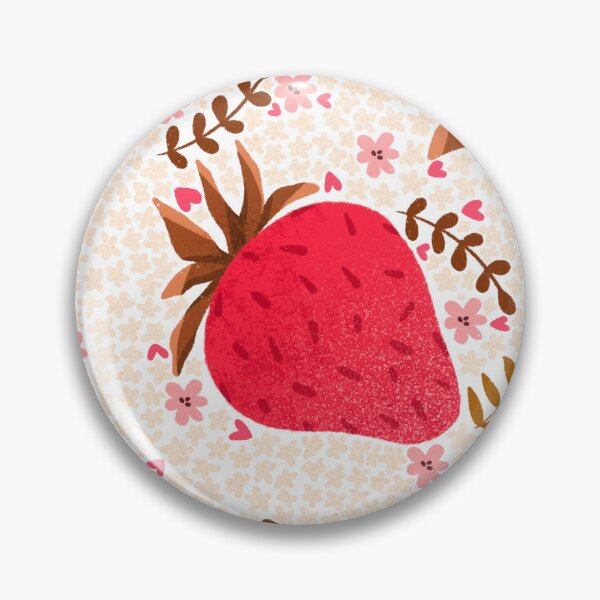 Artikelvorschau, Strawberry Burst - Floral Peach entworfen und verkauft von RahimaUmmi.