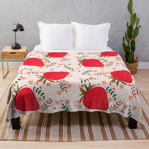 Item preview, Strawberry Burst - Floral Orange designed and sold by RahimaUmmi.