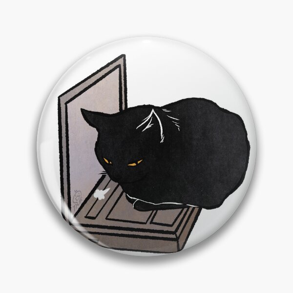 Item preview, Black Cat on Laptop | Funny Black cat at Work designed and sold by Golden Turtle Studio.