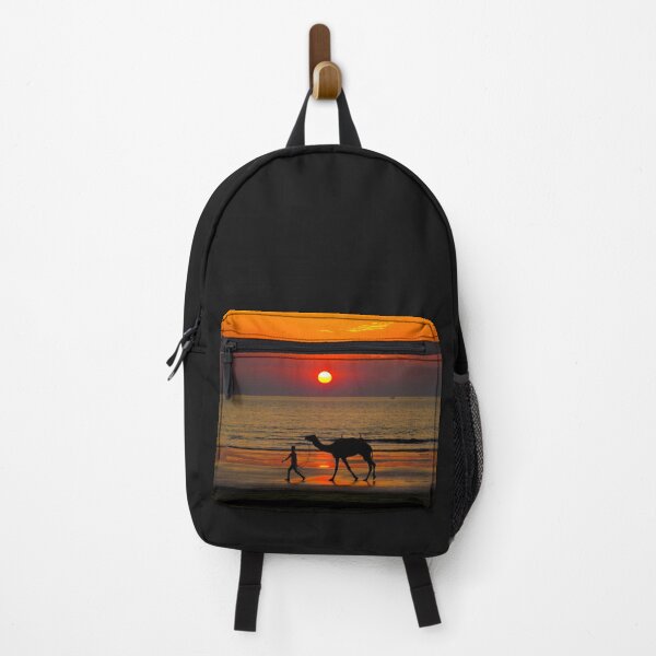 Item preview, WATERSCAPES #43 - Boy Walking Camel on Beach at Sunrise/Sunset designed and sold by DEL-Productions.
