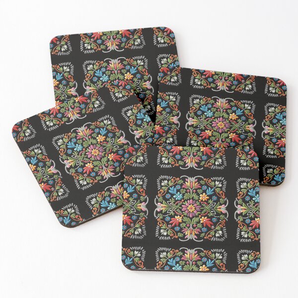 Item preview, Colorful Traditional Portuguese Style Folk Embroidery Pattern designed and sold by Orianah.