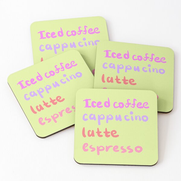 Item preview, Different types of coffee designed and sold by pinkyfish1010.