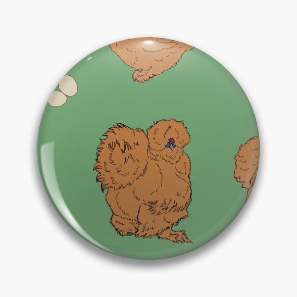 Item preview, Buff Silkie Chicken Pattern Sage designed and sold by Ashley Gagnon.