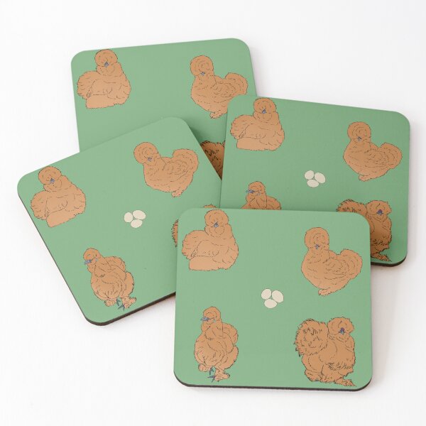 Item preview, Buff Silkie Chicken Pattern Sage designed and sold by Ashley Gagnon.