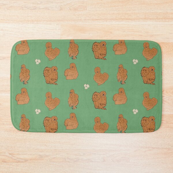 Item preview, Buff Silkie Chicken Pattern Sage designed and sold by Ashley Gagnon.