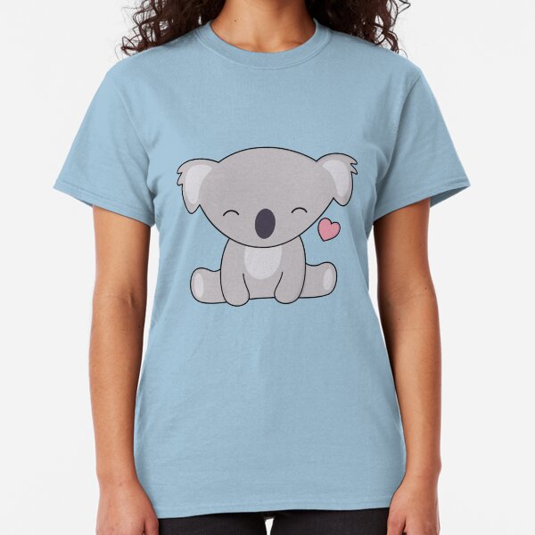 Kawaii Cute Koala Loves Hearts Classic T-Shirt