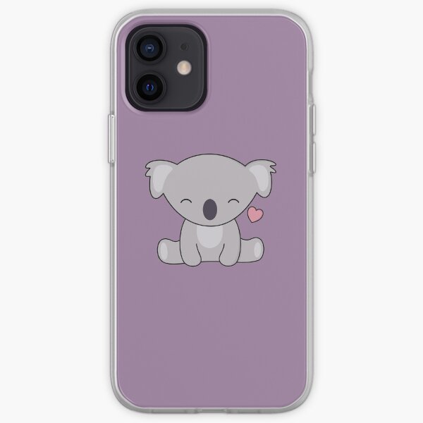 Kawaii Cute Koala Loves Hearts iPhone Soft Case