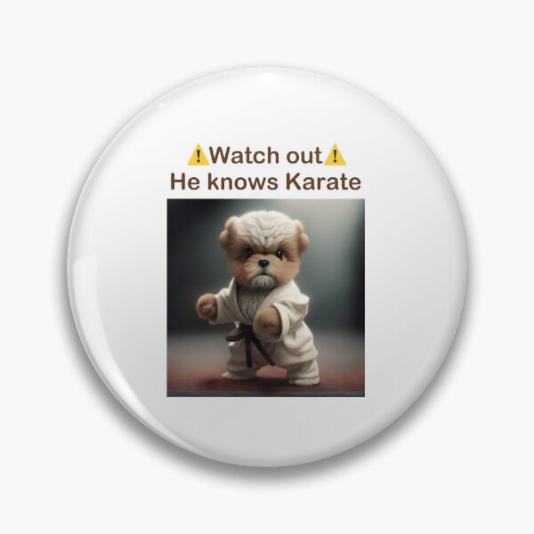 Item preview, dog knows karate designed and sold by Rosiere Donahue ⭐️ ⭐️ ⭐️ ⭐️ ⭐️.